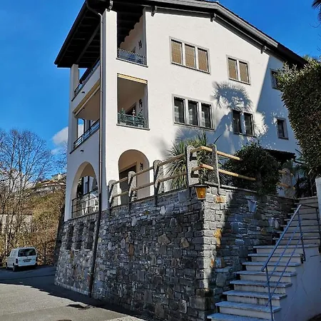 1 Zimmer Apartment Mit Seesicht Und Pool Gambarogno Exteriér fotografie