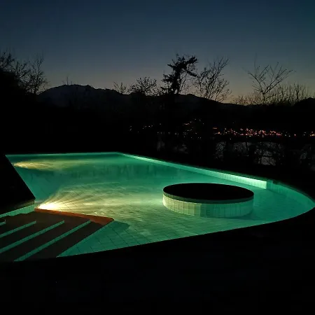 1 Zimmer Apartment Mit Seesicht Und Pool Gambarogno Exteriér fotografie