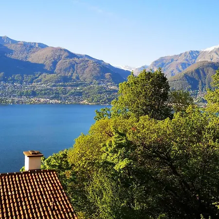 1 Zimmer Apartment Mit Seesicht Und Pool Gambarogno Exteriér fotografie